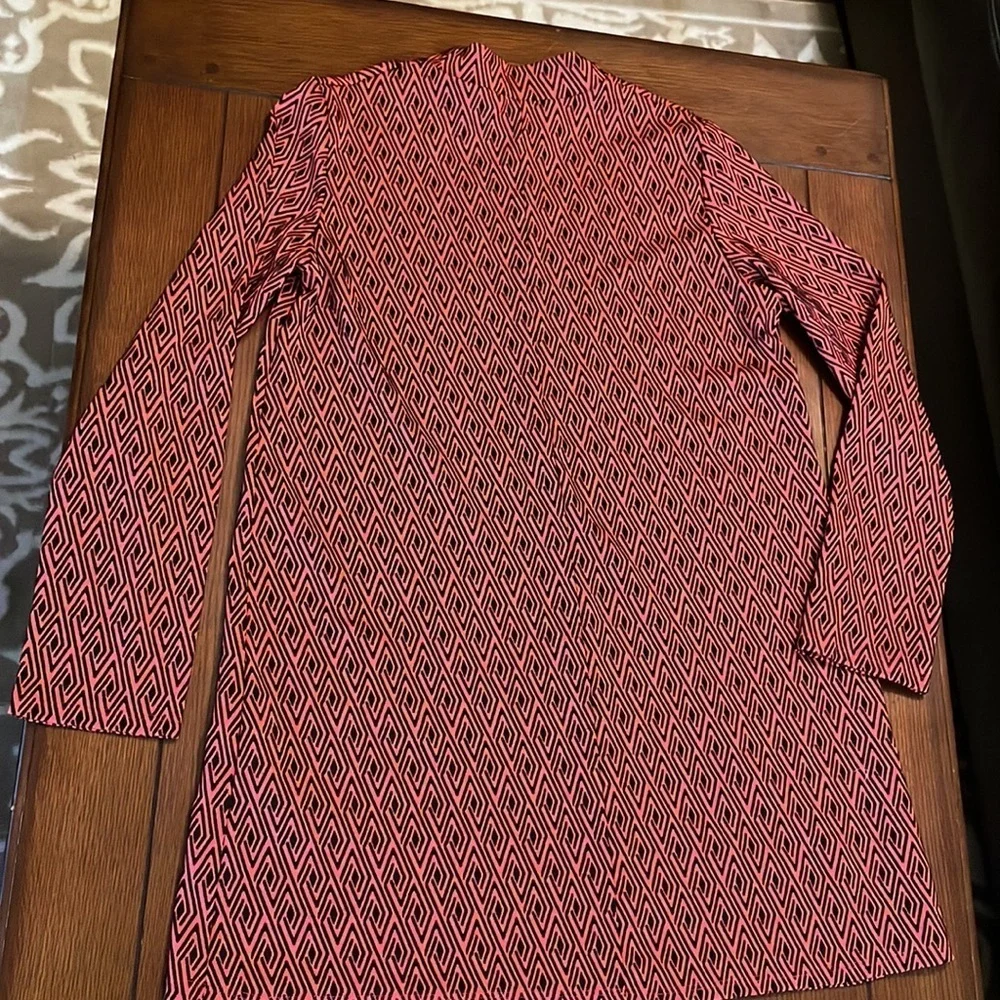 Zara dress. Ikat print. Medium. Red and black. Excellent condition.